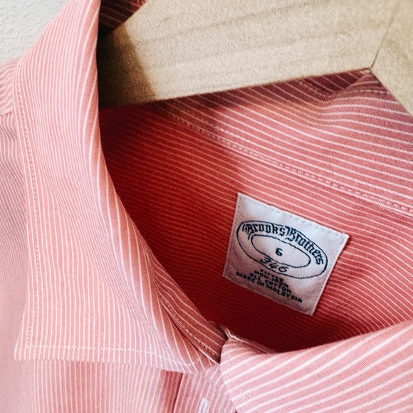 Fitted Stretch Supima® Cotton Non-Iron Mini Stripe Dress Shirt - Picture 7 of 7